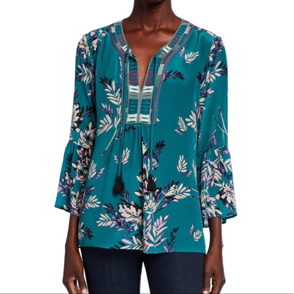 Johnny Was Flare Sleeve Blouse